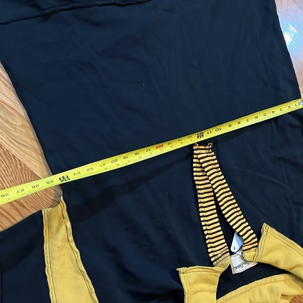 Free People Black and Mustard Striped Pullover Hoodie - Picture 8 of 14